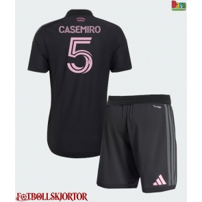 Inter Miami Casemiro #5 Borta Kläder Barn 2026-27 Kortärmad (+ Korta byxor)